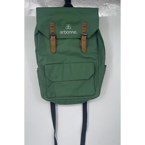 Arbonne Nature BackPack Limited Edition ~ Green W/Brown Straps